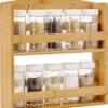 ACAZA Ophangbaar Kruidenrek Met 10 Glazen Kruidenpotjes, Spice Rack, Keuken Rek, Kruiden Organizer Voor Specerijen, Peper, Zout, 26 Cm Breed, Bamboe -Huishoudelijke Artikelen Winkel 1095x1200 1