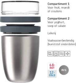 Mepal – Isoleer Lunchpot Ellipse – Houdt Je Eten 6-8 Uur Warm En 12 Uur Koud – Nordic Denim – 2 Compartimenten – Soep Beker To Go – Yoghurt Beker Muesli - Thermos Lunchbox -Huishoudelijke Artikelen Winkel 1108x1200 2