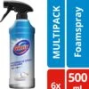 Glorix Hygiënische Badkamer Foamspray - 6 X 500 Ml - Voordeelverpakking -Huishoudelijke Artikelen Winkel 1121x1200