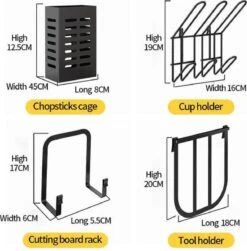 Doogo® Afdruiprek Met Lekbak 2 Laags – Inklapbaar - Muur Hangen Mogelijke - Afwasrek – Met 2 Lekbakken – Extra Accessories Voor Servies En Snijplanken - RVS -Huishoudelijke Artikelen Winkel 1180x1200