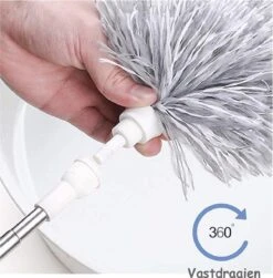 Fain® Plumeau Met Telescoopsteel – Grijs – 80 Tot 280 Cm - Uitschuifbaar – Wasbaar - Flexibel 360° Draaibaar – Duster - Microvezel Ragebol -Huishoudelijke Artikelen Winkel 1181x1200