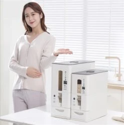 Merkloos TDR-Japans Rijst/Granen Container/Dispenser/ Opbergdoos - 6KG Inhoud - Wit -Huishoudelijke Artikelen Winkel 1194x1200 2