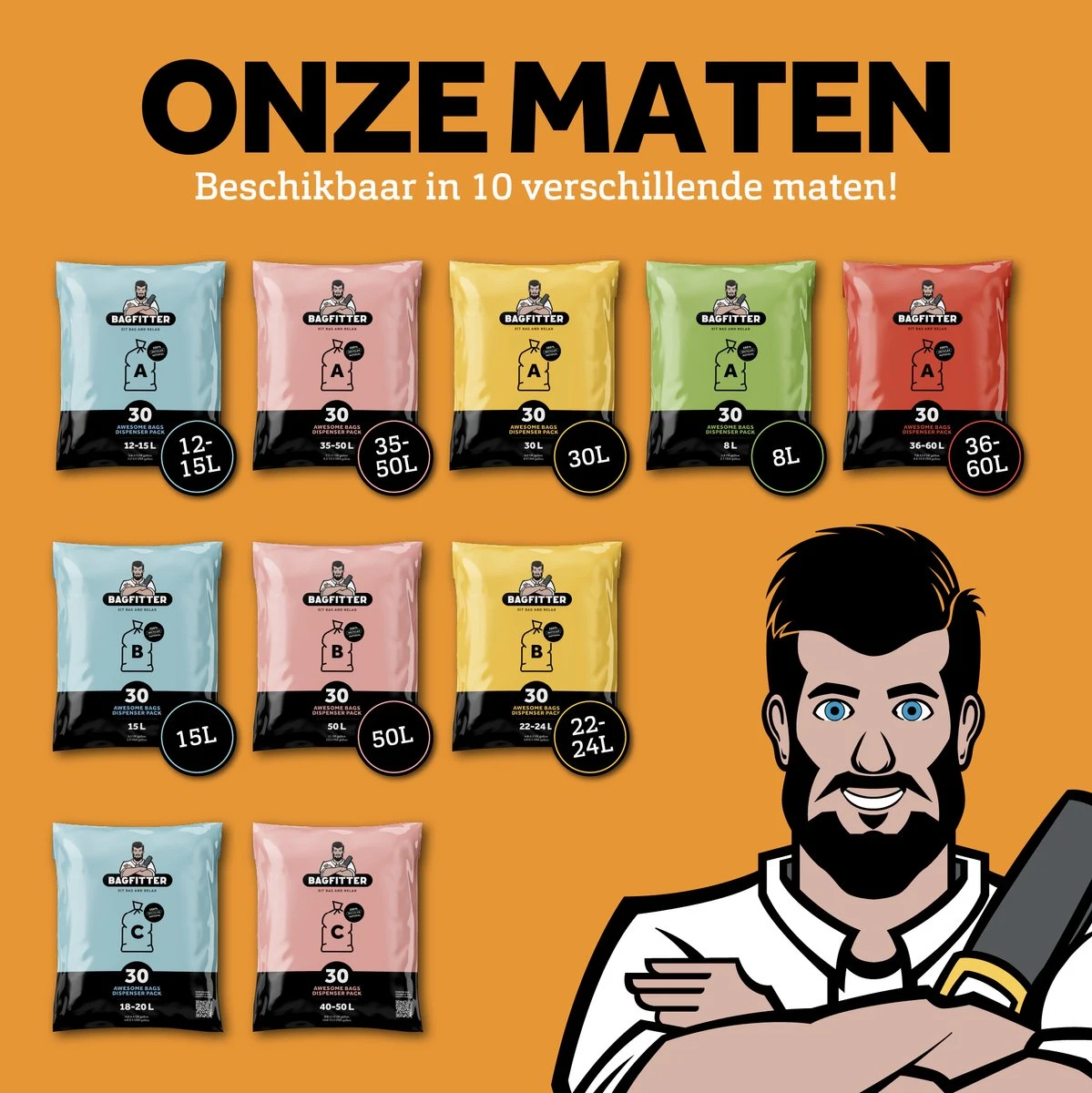 BagFitter Roze C 40L Tot 50L Vuilniszak Met Trekband Van 100% Gerecycled Plastic - 77cm X 57cm - 30 Stuks - 40-50 Liter - Vuilniszakken - Afvalzakken - Prullenbakzakken Geschikt Voor O.a. Homra Fonix En StangVollby Nausta 10 BagFitter Roze C 40L Tot 50L Vuilniszak Met Trekband Van 100% Gerecycled Plastic - 77cm X 57cm - 30 Stuks - 40-50 Liter - Vuilniszakken - Afvalzakken - Prullenbakzakken Geschikt Voor O.a. Homra Fonix En StangVollby Nausta - Afbeelding 8