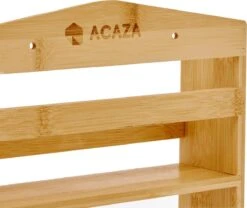 ACAZA Ophangbaar Kruidenrek Met 10 Glazen Kruidenpotjes, Spice Rack, Keuken Rek, Kruiden Organizer Voor Specerijen, Peper, Zout, 26 Cm Breed, Bamboe 11 ACAZA Ophangbaar Kruidenrek Met 10 Glazen Kruidenpotjes, Spice Rack, Keuken Rek, Kruiden Organizer Voor Specerijen, Peper, Zout, 26 Cm Breed, Bamboe -Huishoudelijke Artikelen Winkel 1200x1009 3