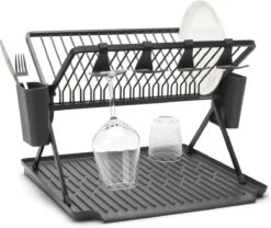 Brabantia SinkSide Afdruiprek - Inklapbaar - Dark Grey -Huishoudelijke Artikelen Winkel 1200x1010 1