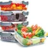 KitchenBrothers Meal Prep Bakjes - Set - Luchtdicht - BPA Vrij - 1L - Glas - 5 Stuks -Huishoudelijke Artikelen Winkel 1200x1093
