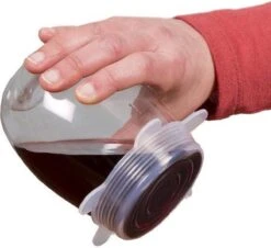 Siliconen Vershoud Deksels – Set Van 6 Stuks – Flexibel – Herbruikbaar – Wit - Stretch Tot Wel 30 Cm -Huishoudelijke Artikelen Winkel 1200x1097 7