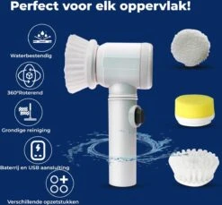 B-care Magic Brush - Elektrische Multifunctionele Schoonmaakborstel - 7 Opzetstukken - Wasborstel - Poetsmachine - Schrobborstel - Handborstel - Werkborstel - Schrobber - Boorborstel - Reinigingsborstel -Huishoudelijke Artikelen Winkel 1200x1112