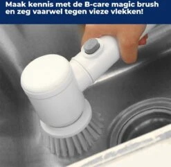 B-care Magic Brush - Elektrische Multifunctionele Schoonmaakborstel - 7 Opzetstukken - Wasborstel - Poetsmachine - Schrobborstel - Handborstel - Werkborstel - Schrobber - Boorborstel - Reinigingsborstel -Huishoudelijke Artikelen Winkel 1200x1170 2