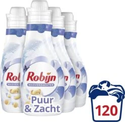 Robijn Puur & Zacht Wasverzachter - 4 X 30 Wasbeurten - Voordeelverpakking 11 Robijn Puur & Zacht Wasverzachter - 4 X 30 Wasbeurten - Voordeelverpakking -Huishoudelijke Artikelen Winkel 1200x1171