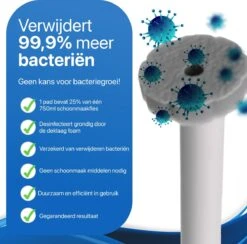 RevoBrush 28x Crystal Clean Foaming Pads Navulling - WC Borstel Met Houder Vrijstaand -Huishoudelijke Artikelen Winkel 1200x1184