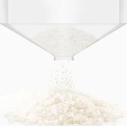 Merkloos TDR-Japans Rijst/Granen Container/Dispenser/ Opbergdoos - 6KG Inhoud - Wit -Huishoudelijke Artikelen Winkel 1200x1192