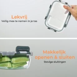 Formilo Meal Prep Bakjes - Lekvrije Vershoudbakjes - Diepvriesbakjes - Luchtdicht - BPA Vrij - Glas - 10 Stuks -Huishoudelijke Artikelen Winkel 1200x1199 15