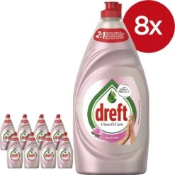 Dreft Clean & Care Rose & Satin Afwasmiddel - 8x780ml - Voordeelverpakking 16 Dreft Clean & Care Rose & Satin Afwasmiddel - 8x780ml - Voordeelverpakking -Huishoudelijke Artikelen Winkel 1200x1200 369