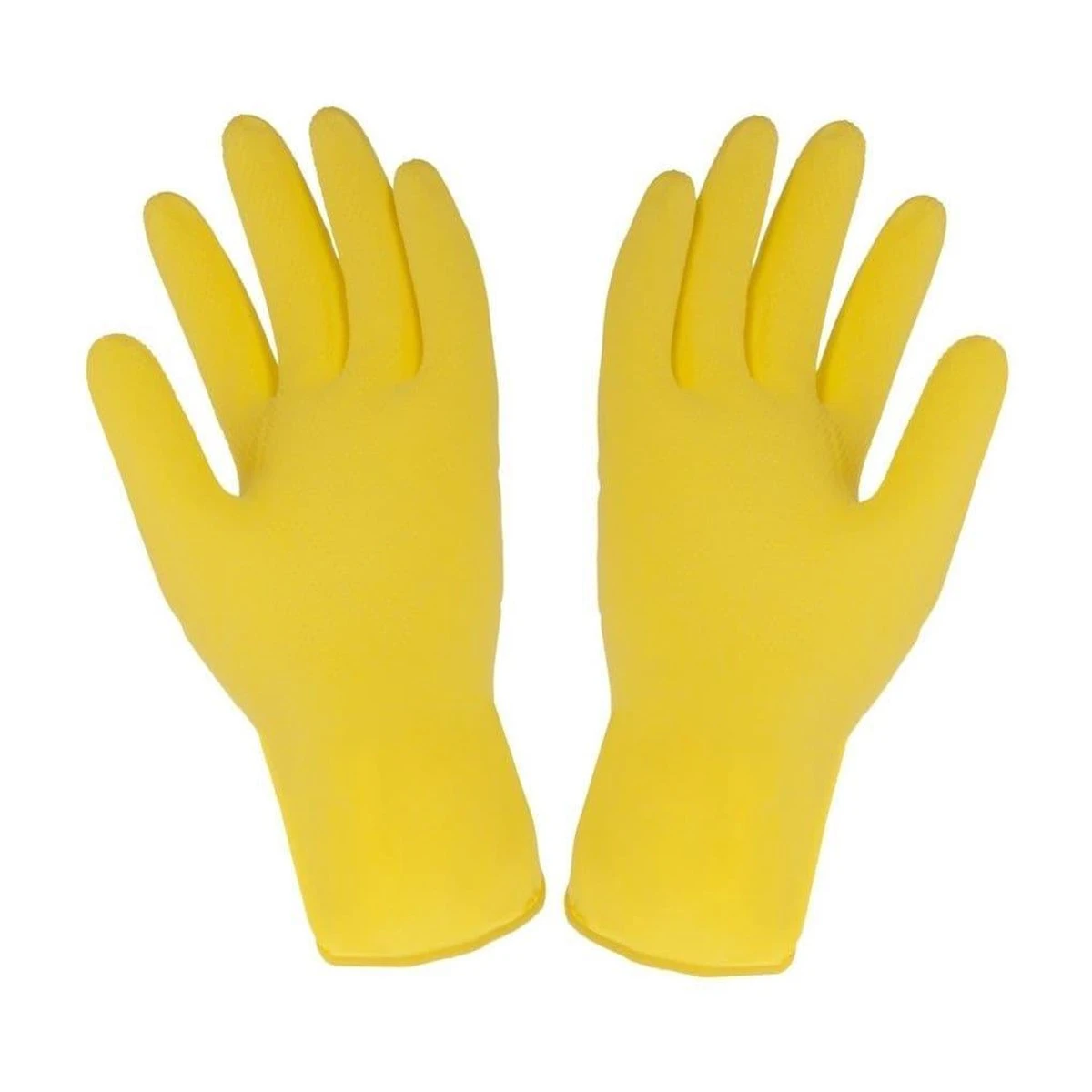 Multy Luxe Huishoudhandschoenen Maat M - Natuurlatex Met Katoenen Vlokvoering - Anti Slip - Rubberen Handschoenen - Waterdicht - Natuurlijk Latex - Maat M 4 Multy Luxe Huishoudhandschoenen Maat M - Natuurlatex Met Katoenen Vlokvoering - Anti Slip - Rubberen Handschoenen - Waterdicht - Natuurlijk Latex - Maat M - Afbeelding 2