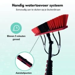 Cleanlix Telescoopsteel Met Borstel - Met Waterdoorvoer - Telescopische Wasborstel - Ramenwassen - Uitschuifbaar Tot 9 Meter -Huishoudelijke Artikelen Winkel 1200x1200 502