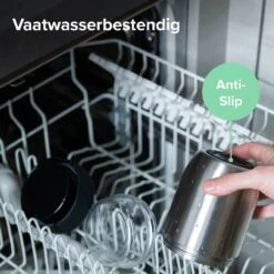 Coninx Thermos Lunchbox - Muesli Beker To Go - Isoleer Lunchpot - Yoghurtbeker To Go - Mueslibeker 840ml (600ml+240ml) - RVS / Zwart -Huishoudelijke Artikelen Winkel 1200x1200 536