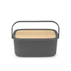 Brabantia Nic Broodtrommel - Met Bamboe Deksel - Dark Grey 19 Brabantia Nic Broodtrommel - Met Bamboe Deksel - Dark Grey -Huishoudelijke Artikelen Winkel 1200x1200 560