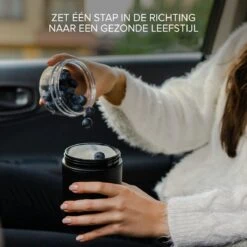 Coninx Yoghurtbeker To Go - Muesli Beker To Go - Lunchbeker - Mueslibeker 640ml (450ml+190ml) - Zwart -Huishoudelijke Artikelen Winkel 1200x1200 569