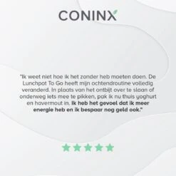 Coninx Yoghurtbeker To Go - Muesli Beker To Go - Lunchbeker - Mueslibeker 640ml (450ml+190ml) - Zwart -Huishoudelijke Artikelen Winkel 1200x1200 573