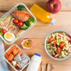 KitchenBrothers Meal Prep Bakjes - Set - Luchtdicht - BPA Vrij - Glas - 9 Stuks -Huishoudelijke Artikelen Winkel 1200x1200 633