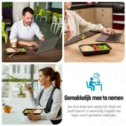 Meal Prep Bakjes - 20 Stuks - 1 Compartiment - Lunchbox - Diepvriesbakjes - Vershoudbakjes - Plastic Bakjes Met Deksel - Magnetron Bakjes Met Deksel - Meal Prep - Vershouddoos - 1L - BPA Vrij - Fitcrafters -Huishoudelijke Artikelen Winkel 1200x1200 648