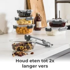 Vershoudbakjes - Meal Prep Bakjes - Diepvriesbakjes - Vershouddoos - Vershoudbakjes Set - Glas - 12 Stuks - BPA Vrij - Stosh -Huishoudelijke Artikelen Winkel 1200x1200 681
