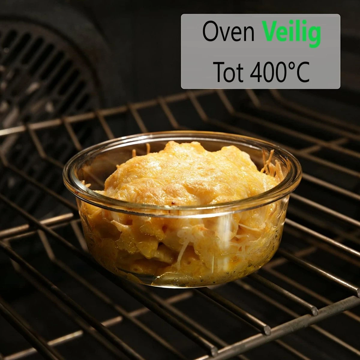 VMCA Glazen Vershoudbakjes Voor Vriezer Oven En Magnetron - 9 Bakjes 11 VMCA Glazen Vershoudbakjes Voor Vriezer Oven En Magnetron - 9 Bakjes - Afbeelding 9