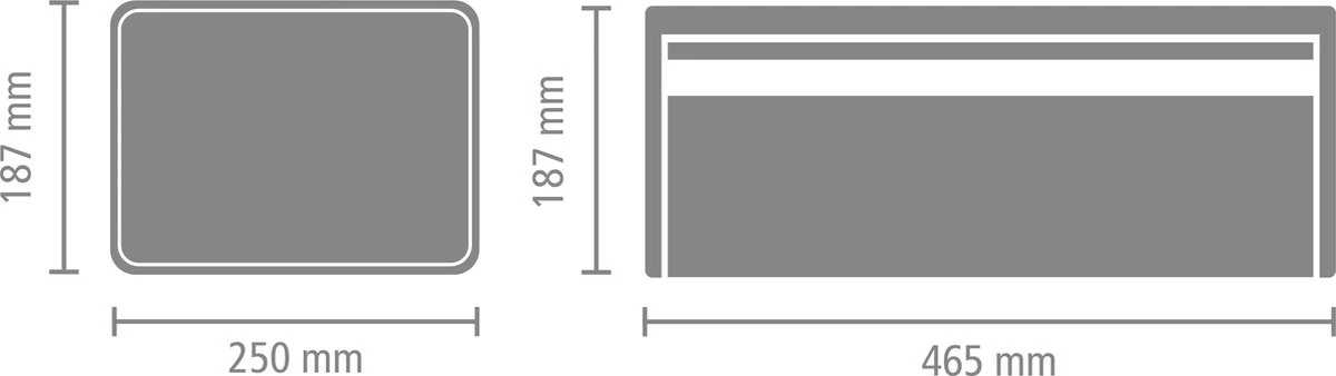 Brabantia Broodtrommel - Met Klepdeksel - Dreamy Blue 7 Brabantia Broodtrommel - Met Klepdeksel - Dreamy Blue - Afbeelding 6