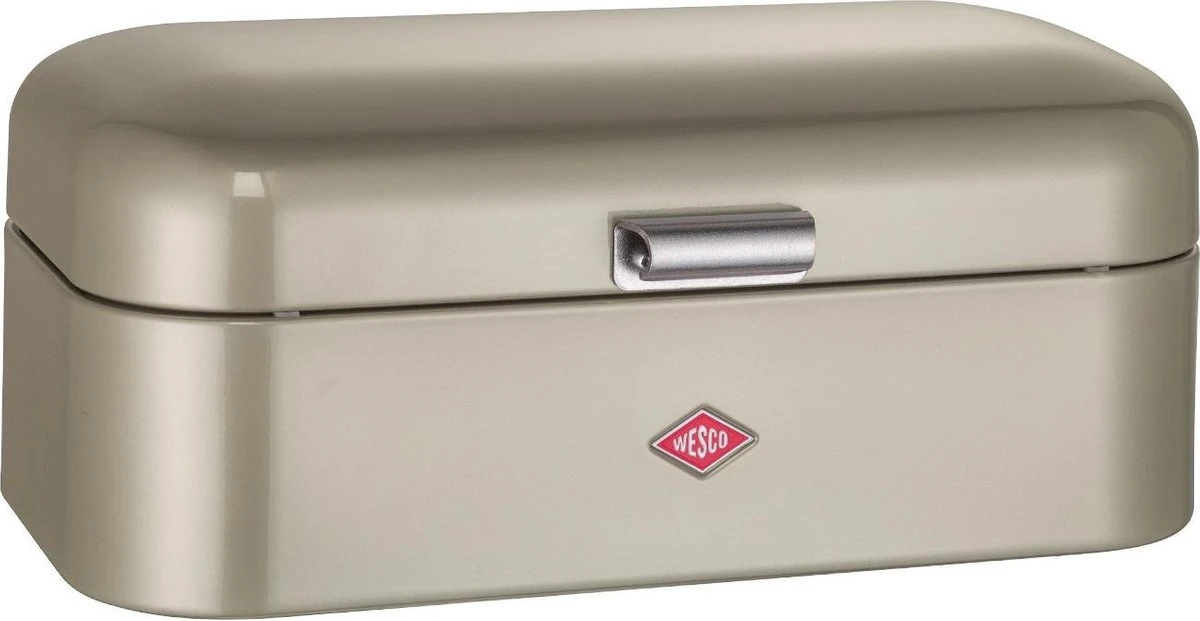 Wesco Grandy Broodtrommel Nieuw Zilver 3 Wesco Grandy Broodtrommel Nieuw Zilver