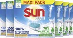 SUN® Sun All-in 1 Normaal Vaatwastabletten - 276 Tabletten - Voordeelverpakking -Huishoudelijke Artikelen Winkel 1200x629