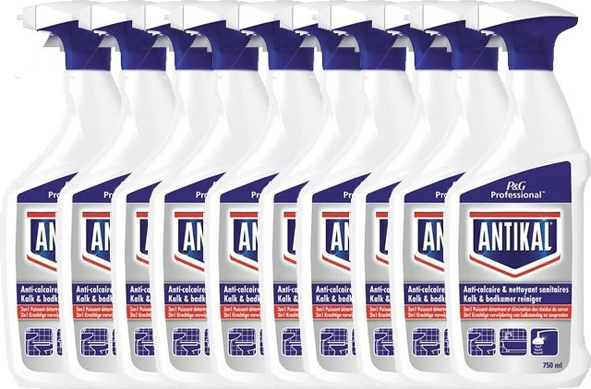 Antikal Kalkreiniger - Badkamerreiniger - 10x 750ml 3 Antikal Kalkreiniger - Badkamerreiniger - 10x 750ml