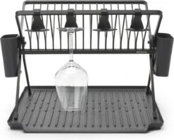 Brabantia SinkSide Afdruiprek - Inklapbaar - Dark Grey -Huishoudelijke Artikelen Winkel 1200x969 1