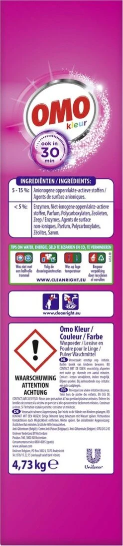 Omo Kleur XXL Waspoeder Voor De Gekleurde Was - 80 Wasbeurten 26 Omo Kleur XXL Waspoeder Voor De Gekleurde Was - 80 Wasbeurten -Huishoudelijke Artikelen Winkel 272x1200 1