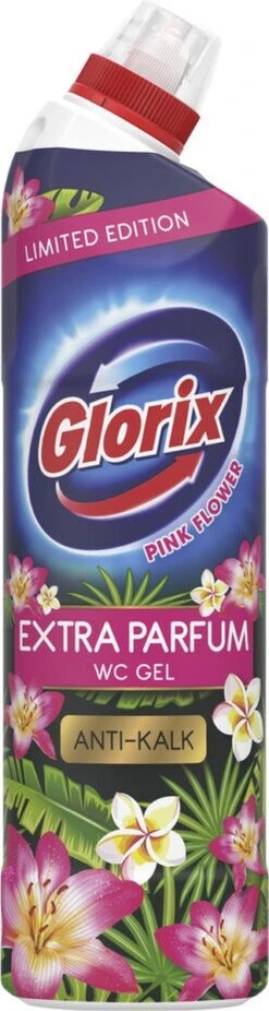 Glorix WC Powergel Toiletreiniger Pink Flower - 6 X 750 Ml - Voordeelverpakking -Huishoudelijke Artikelen Winkel 320x1200 1