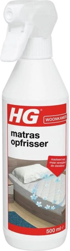HG Matrasopfrisser - 500ml - Maskeert Niet, Maar Neemt De Bron Weg - Geeft Snel Een Fris Matras -Huishoudelijke Artikelen Winkel 337x1200