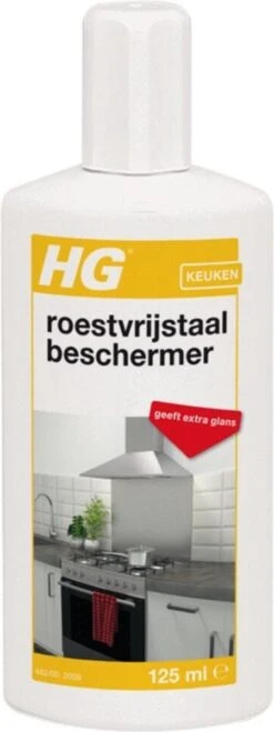 HG Roestvrijstaal Beschermer - 125ml - Snel En Eenvoudig - Laat RVS Weer Glanzen -Huishoudelijke Artikelen Winkel 450x1200