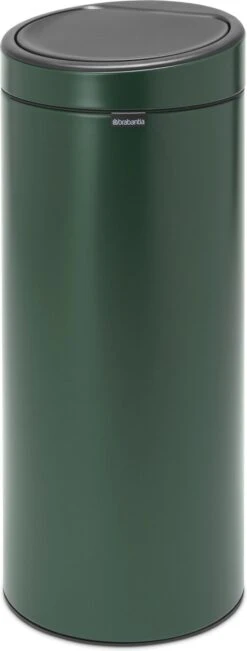 Brabantia Touch Bin Prullenbak - 30 L - Pine Green -Huishoudelijke Artikelen Winkel 455x1200 1