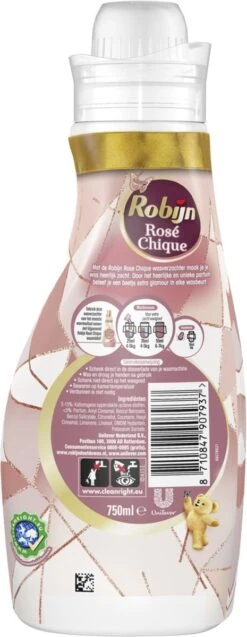 Robijn Collections Rosé Chique Wasverzachter - 4 X 750 Ml - Voordeelverpakking -Huishoudelijke Artikelen Winkel 465x1200