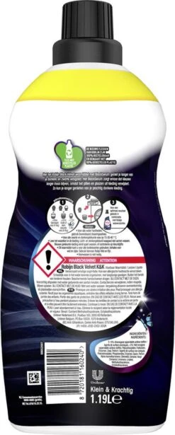 4x Robijn Klein & Krachtig Wasmiddel Black Velvet 1,19 Liter -Huishoudelijke Artikelen Winkel 482x1200 5