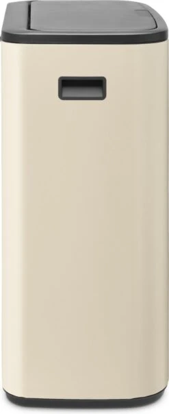 Brabantia Bo Touch Bin Prullenbak - 2 X 30 L - Soft Beige -Huishoudelijke Artikelen Winkel 491x1200 1