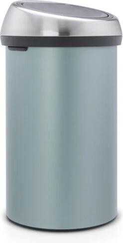 Brabantia Touch Bin Prullenbak - 60 L - Metallic Mint / Matt Steel Fingerprint Proof Deksel -Huishoudelijke Artikelen Winkel 608x1200