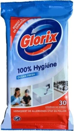 Glorix Doekjes Ocean - 100% Hygiene - 6 X 30 = 180 Vochtige Schoonmaakdoekjes 8 Glorix Doekjes Ocean - 100% Hygiene - 6 X 30 = 180 Vochtige Schoonmaakdoekjes -Huishoudelijke Artikelen Winkel 682x1200