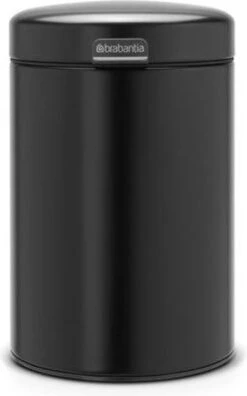Brabantia NewIcon Wandprullenbak - 3 L - Matt Black -Huishoudelijke Artikelen Winkel 748x1200