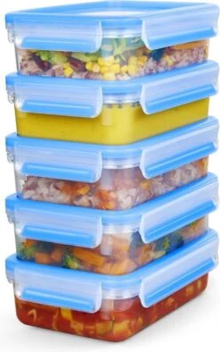 Tefal MasterSeal Fresh Mealprep Set - 5 X 800ml - Blauw -Huishoudelijke Artikelen Winkel 752x1200