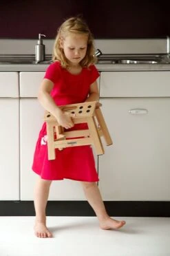 PUHLMANN - Inklapbare Kruk, JAMES, Hout, 23 Cm Hoog, Max 150 Kilo -Huishoudelijke Artikelen Winkel 797x1200