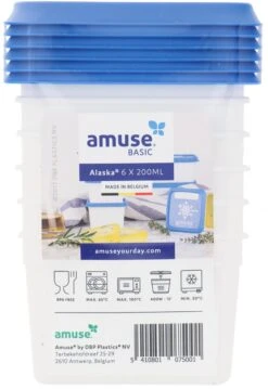 Amuse® | Klein Diepvriesdoosje Alaska 200ml | 12 Stuks | Bewaardoos | Klein Vershouddoosje -Huishoudelijke Artikelen Winkel 826x1200