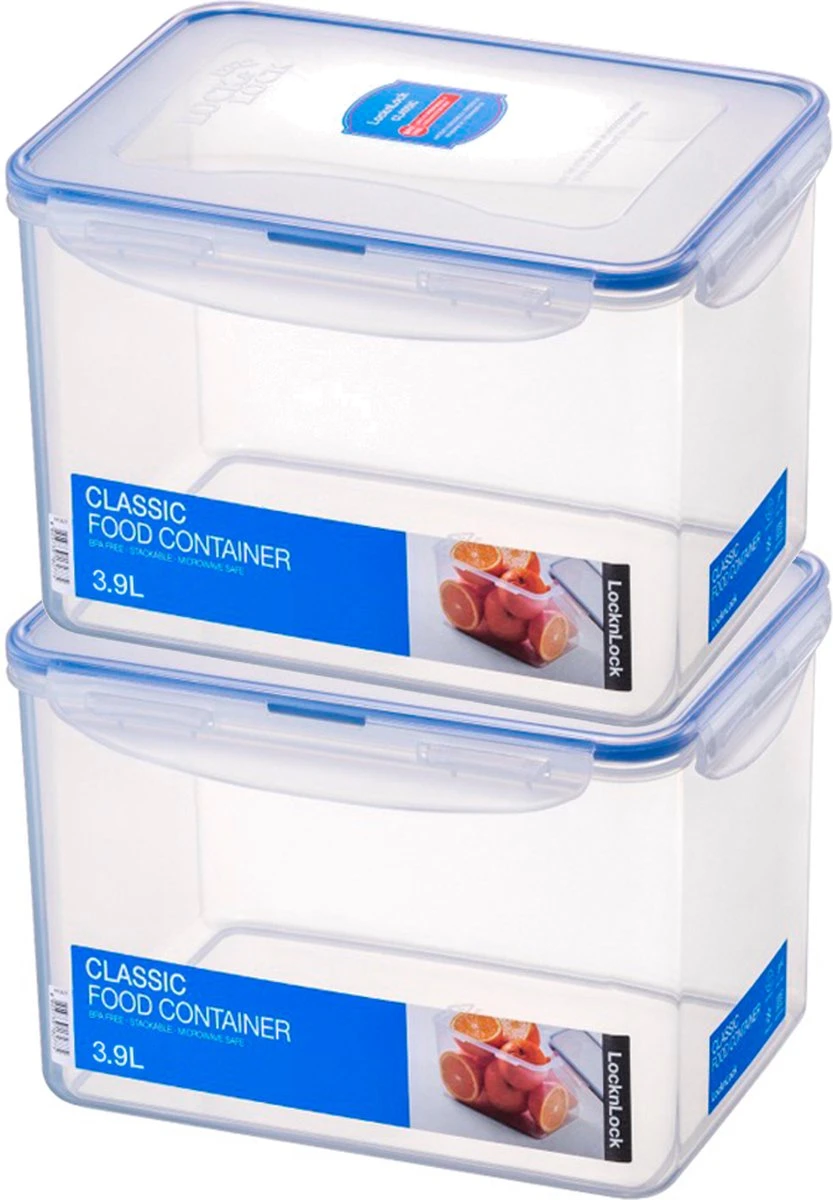 Lock&Lock Vershoudbakjes - Vershouddoos Voor Brood - Brooddoos - Broodtrommel - Bewaardoos Met Deksel - 100% Luchtdicht - BPA Vrij - Set Van 2 - 3,9 Liter - Transparant 9 Lock&Lock Vershoudbakjes - Vershouddoos Voor Brood - Brooddoos - Broodtrommel - Bewaardoos Met Deksel - 100% Luchtdicht - BPA Vrij - Set Van 2 - 3,9 Liter - Transparant - Afbeelding 7
