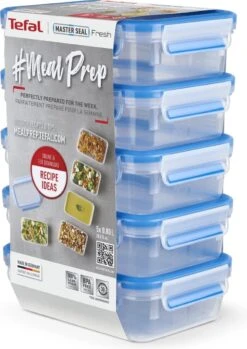 Tefal MasterSeal Fresh Mealprep Set - 5 X 800ml - Blauw -Huishoudelijke Artikelen Winkel 849x1200 4