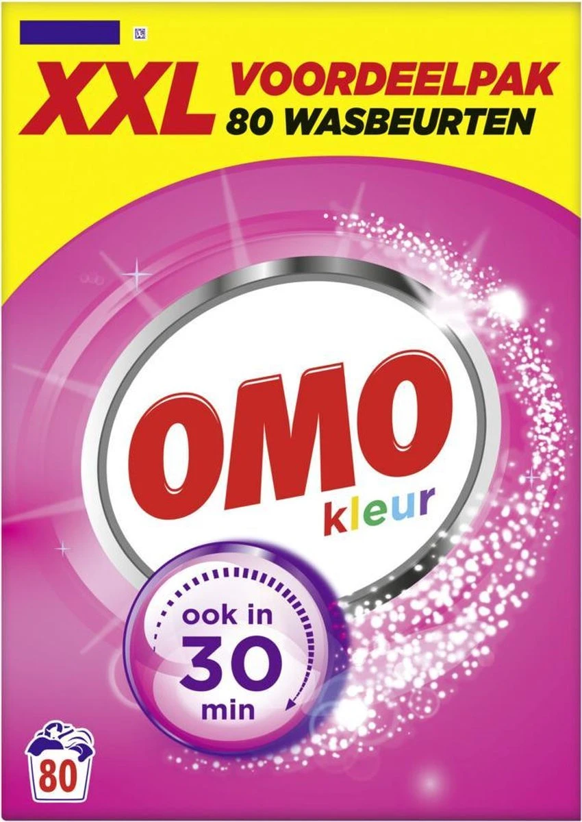 Omo Kleur XXL Waspoeder Voor De Gekleurde Was - 80 Wasbeurten 3 Omo Kleur XXL Waspoeder Voor De Gekleurde Was - 80 Wasbeurten